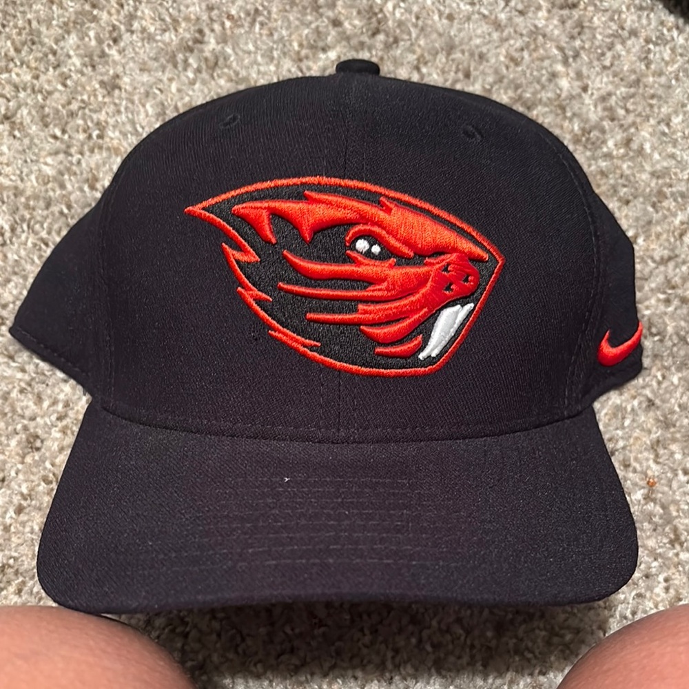 Nike Black Cap with Red Logo